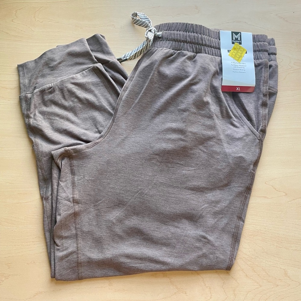 Members Mark brown joggers